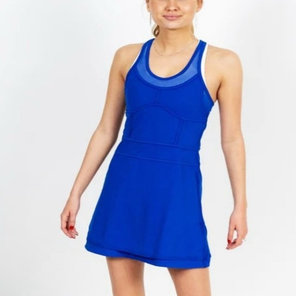 ADIDAS Stella McCartney Blue Tennis Dress w/ Bra skirt S Small - Picture 1 of 7